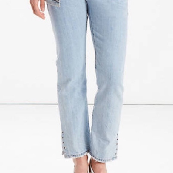 Levi’s 501 Straight Leg Lace Up Hem - Picture 3 of 12